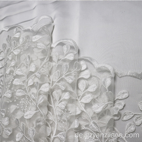 Off White afrikanischen Ankara Lace Fabric Tüll